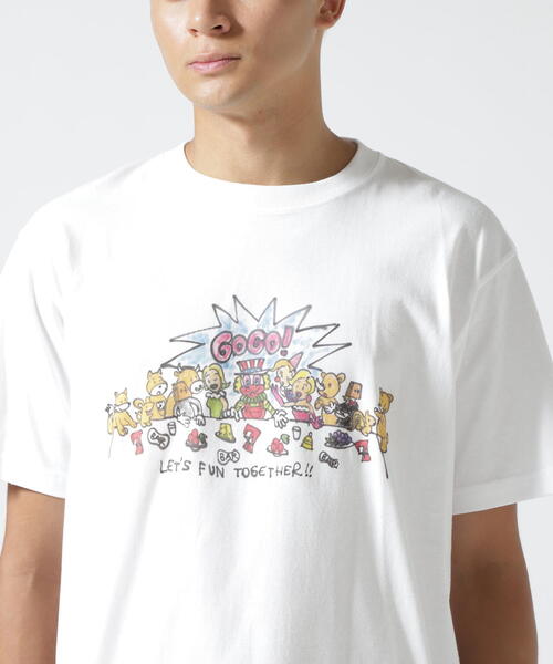 ROYAL FLASH(ロイヤルフラッシュ)の「Guernika×JUGGLER/ゲルニカ×ジャグラー/JUGGLER LIVE PAINT T-shirt(Tシャツ/カットソー・メンズ・ホワイト・XL/L/M)」の5枚目の写真