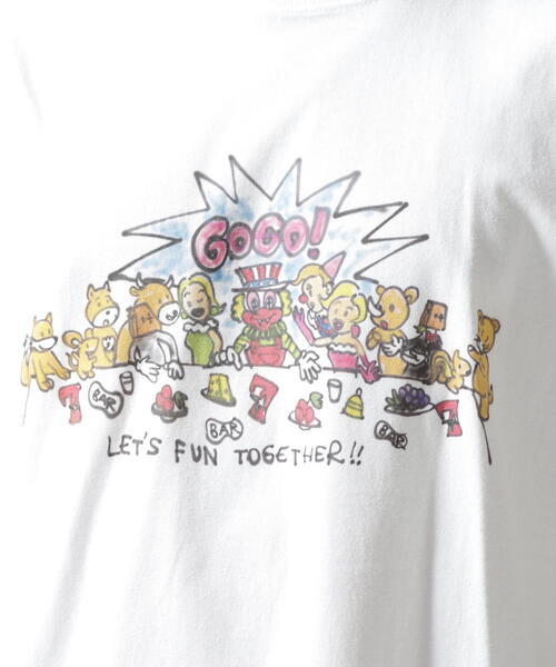 ROYAL FLASH(ロイヤルフラッシュ)の「Guernika×JUGGLER/ゲルニカ×ジャグラー/JUGGLER LIVE PAINT T-shirt(Tシャツ/カットソー・メンズ・ホワイト・XL/L/M)」の8枚目の写真