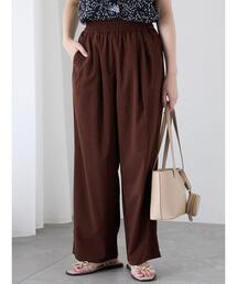 Te chichi TERRASSE（テチチテラス）の「麻調タック入りイージーパンツ（その他パンツ）」