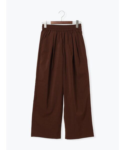 Te chichi TERRASSE（テチチテラス）の「麻調タック入りイージーパンツ（その他パンツ・レディース・ブラック/ブラウン/ベージュ・F）」の13枚目の写真