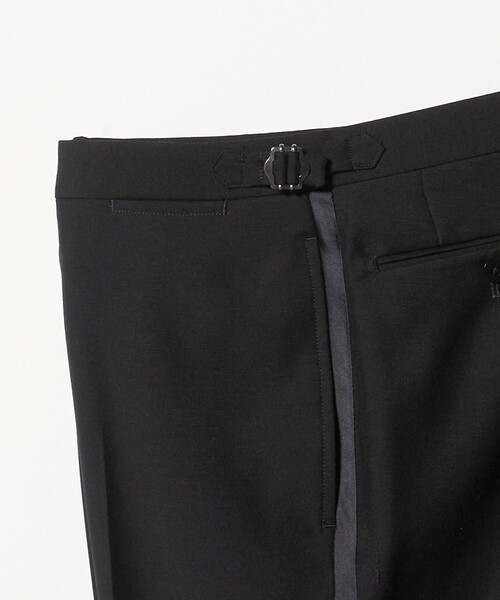 UNITED ARROWS（ユナイテッドアローズ）の「ブラック アジャスター ノープリーツ タキシードパンツ（スーツパンツ・メンズ・ブラック・50/44/46/48）」の8枚目の写真