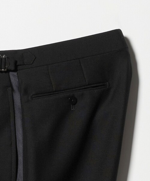 UNITED ARROWS（ユナイテッドアローズ）の「ブラック アジャスター ノープリーツ タキシードパンツ（スーツパンツ・メンズ・ブラック・50/44/46/48）」の10枚目の写真