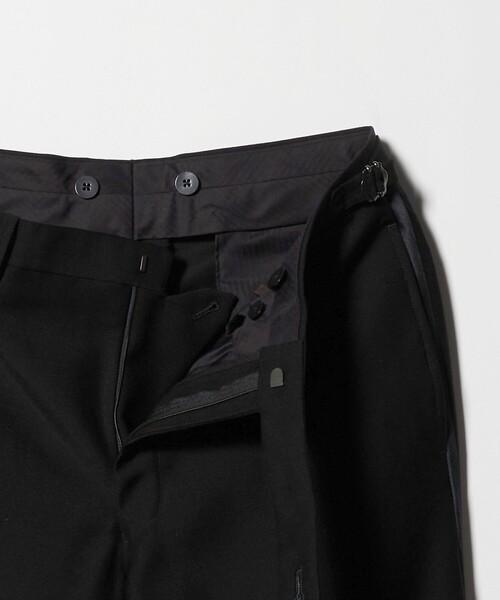 UNITED ARROWS（ユナイテッドアローズ）の「ブラック アジャスター ノープリーツ タキシードパンツ（スーツパンツ・メンズ・ブラック・50/44/46/48）」の2枚目の写真