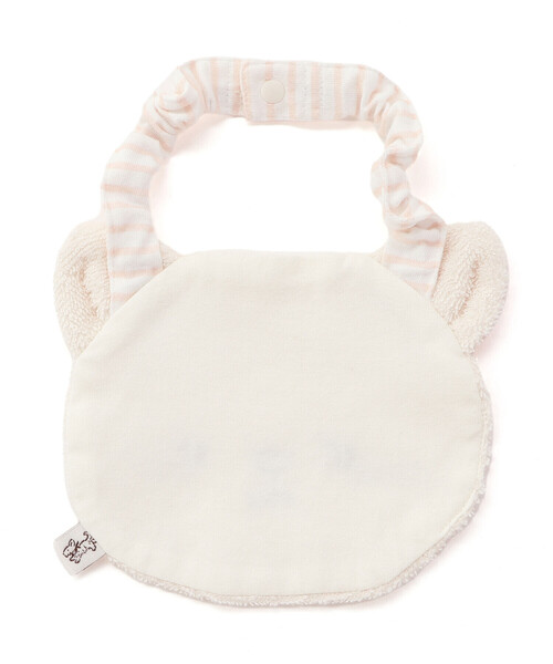 SLAP SLIP BABY（スラップスリップベビー）の「【お揃い】アニマルクマウサギペンギンライオンネコモチーフお顔スタイベビー（スタイ/よだれかけ・キッズ・オフホワイト/ブルー/イエロー/ベージュ/ピンク・FREE）」の7枚目の写真