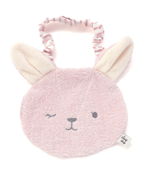 SLAP SLIP BABY（スラップスリップベビー）の「【お揃い】アニマルクマウサギペンギンライオンネコモチーフお顔スタイベビー（スタイ/よだれかけ・キッズ・オフホワイト/ブルー/イエロー/ベージュ/ピンク・FREE）」の8枚目の写真