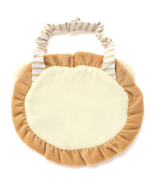 SLAP SLIP BABY（スラップスリップベビー）の「【お揃い】アニマルクマウサギペンギンライオンネコモチーフお顔スタイベビー（スタイ/よだれかけ・キッズ・オフホワイト/ブルー/イエロー/ベージュ/ピンク・FREE）」の13枚目の写真