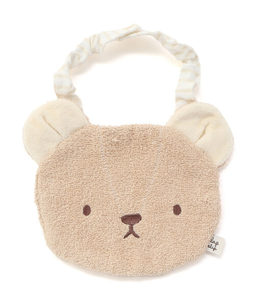 SLAP SLIP BABY（スラップスリップベビー）の「【お揃い】アニマルクマウサギペンギンライオンネコモチーフお顔スタイベビー（スタイ/よだれかけ・キッズ・オフホワイト/ブルー/イエロー/ベージュ/ピンク・FREE）」の14枚目の写真