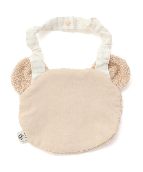 SLAP SLIP BABY（スラップスリップベビー）の「【お揃い】アニマルクマウサギペンギンライオンネコモチーフお顔スタイベビー（スタイ/よだれかけ・キッズ・オフホワイト/ブルー/イエロー/ベージュ/ピンク・FREE）」の15枚目の写真