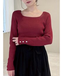 RESEXXY（リゼクシー）の「シンプルデザインニットトップス（ニット/セーター）」