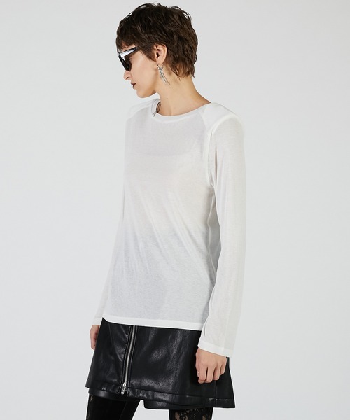 PRANK PROJECT(プランクプロジェクト)の「パワショルトップ / Power Shirt Top(その他トップス・レディース・ホワイト/チャコールグレー/ブラック・FREE)」の10枚目の写真