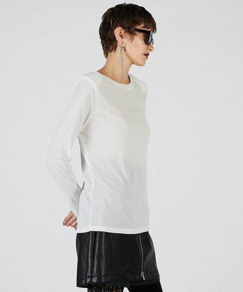 PRANK PROJECT(プランクプロジェクト)の「パワショルトップ / Power Shirt Top(その他トップス・レディース・ホワイト/チャコールグレー/ブラック・FREE)」の12枚目の写真