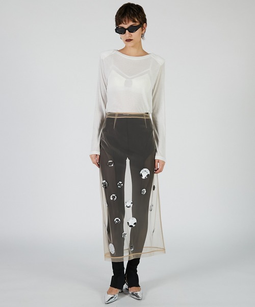 PRANK PROJECT(プランクプロジェクト)の「パワショルトップ / Power Shirt Top(その他トップス・レディース・ホワイト/チャコールグレー/ブラック・FREE)」の5枚目の写真