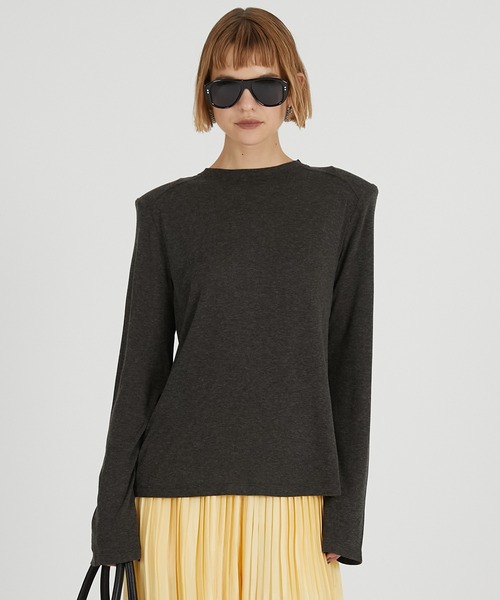 PRANK PROJECT(プランクプロジェクト)の「パワショルトップ / Power Shirt Top(その他トップス・レディース・ホワイト/チャコールグレー/ブラック・FREE)」の13枚目の写真