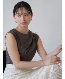 TONAL | タックアシメフレンチカットソー(Tシャツ/カットソー)