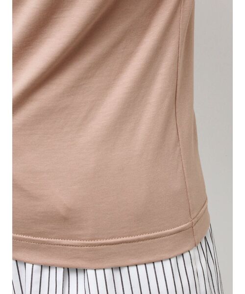 TONAL（トーナル）の「タックアシメフレンチカットソー（Tシャツ/カットソー・レディース・ブラック/ブラウン/ピンク・MEDIUM）」の20枚目の写真