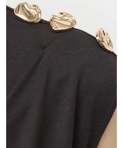 TONAL（トーナル）の「タックアシメフレンチカットソー（Tシャツ/カットソー・レディース・ブラック/ブラウン/ピンク・MEDIUM）」の17枚目の写真