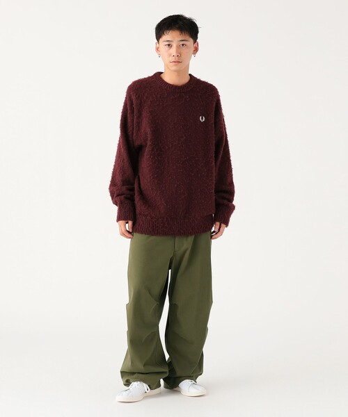 【別注】FRED PERRY / BEAMS フラッフィ クルーネック ニット BEAMS（ビームス）【別注】FRED PERRY / フラッフィー クルー