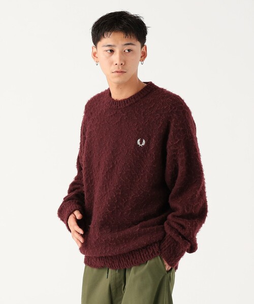 別注】FRED PERRY / フラッフィー クルーネックニット（ニット