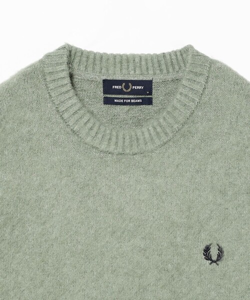 別注】FRED PERRY / フラッフィー クルーネックニット（ニット