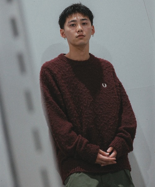 別注】FRED PERRY / フラッフィー クルーネックニット（ニット
