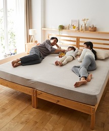 COCOPLATZ interior（ココプラッツインテリア）の「綿100%天竺ニットすっぽり包めるシーツ｜幅280cm【Coco.Fa】（寝具・キッズ）」