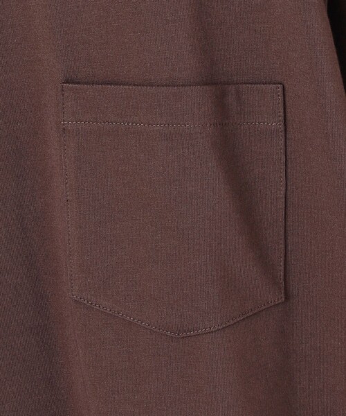 J.PRESS YORK STREET（ジェイプレスヨークストリート）の「【UNISEX】サイドスリット Tシャツ（Tシャツ/カットソー・メンズ・ライトグレー系/ブラック系/ホワイト系/ダークブラウン系・SMALL/MEDIUM/LARGE）」の8枚目の写真