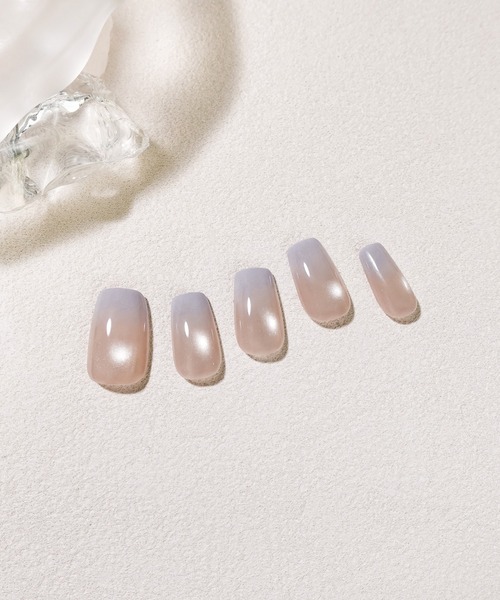 Anail（エーネイル）の「3D水光ネイルピンクニュアンスマグネットゴールドミラーアートショートオーバルネイルチップ⑤　夏ネイル（ネイルシール/ネイルチップ・レディース・パープル/ピンク系その他2/ピンク系その他3/ピンク系その他/ピンク/ゴールド・SMALL/LARGE/MEDIUM）」の12枚目の写真