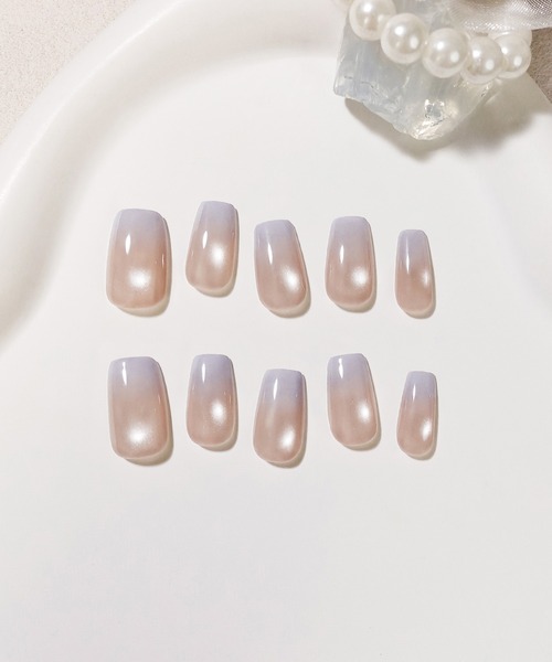 Anail（エーネイル）の「3D水光ネイルピンクニュアンスマグネットゴールドミラーアートショートオーバルネイルチップ⑤　夏ネイル（ネイルシール/ネイルチップ・レディース・パープル/ピンク系その他2/ピンク系その他3/ピンク系その他/ピンク/ゴールド・SMALL/LARGE/MEDIUM）」の13枚目の写真