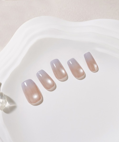 Anail（エーネイル）の「3D水光ネイルピンクニュアンスマグネットゴールドミラーアートショートオーバルネイルチップ⑤　夏ネイル（ネイルシール/ネイルチップ・レディース・パープル/ピンク系その他2/ピンク系その他3/ピンク系その他/ピンク/ゴールド・SMALL/LARGE/MEDIUM）」の14枚目の写真
