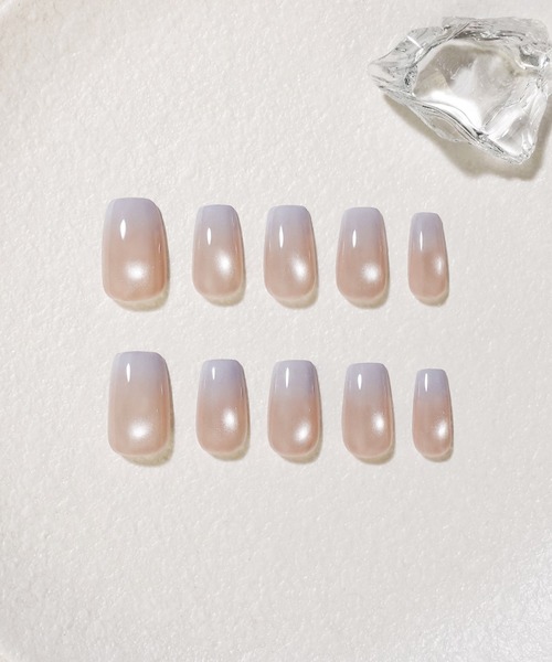 Anail（エーネイル）の「3D水光ネイルピンクニュアンスマグネットゴールドミラーアートショートオーバルネイルチップ⑤　夏ネイル（ネイルシール/ネイルチップ・レディース・パープル/ピンク系その他2/ピンク系その他3/ピンク系その他/ピンク/ゴールド・SMALL/LARGE/MEDIUM）」の15枚目の写真