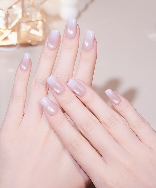 Anail（エーネイル）の「3D水光ネイルピンクニュアンスマグネットゴールドミラーアートショートオーバルネイルチップ⑤　夏ネイル（ネイルシール/ネイルチップ・レディース・パープル/ピンク系その他2/ピンク系その他3/ピンク系その他/ピンク/ゴールド・SMALL/LARGE/MEDIUM）」の18枚目の写真