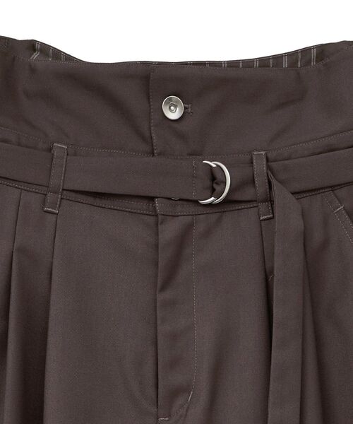 YECCA VECCA（イェッカヴェッカ）の「ベルト付き2wayタックワイドパンツ（その他パンツ・レディース・ダークブラウン/キャメル/ネイビー・S/M）」の12枚目の写真