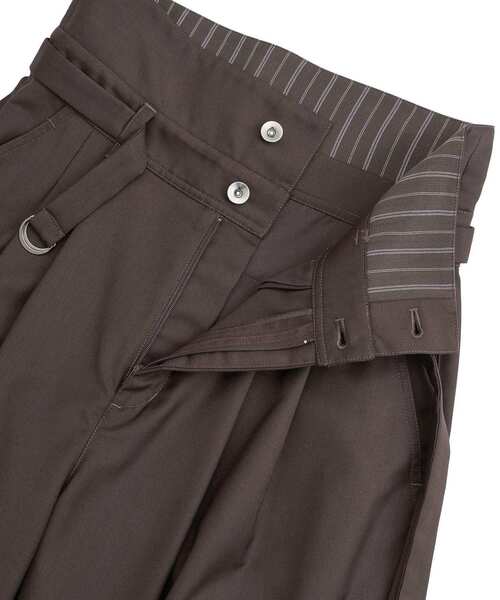 YECCA VECCA（イェッカヴェッカ）の「ベルト付き2wayタックワイドパンツ（その他パンツ・レディース・ダークブラウン/キャメル/ネイビー・S/M）」の9枚目の写真