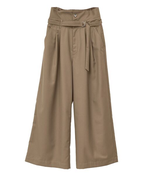 YECCA VECCA（イェッカヴェッカ）の「ベルト付き2wayタックワイドパンツ（その他パンツ・レディース・ダークブラウン/キャメル/ネイビー・S/M）」の5枚目の写真