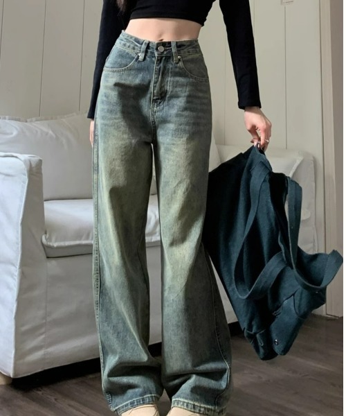 REBALANCE（リバランス）の「レディースウォッシュドデニム（デニムパンツ・レディース・A・LARGE/MEDIUM/SMALL）」の5枚目の写真
