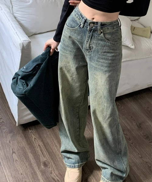 REBALANCE（リバランス）の「レディースウォッシュドデニム（デニムパンツ・レディース・A・LARGE/MEDIUM/SMALL）」の6枚目の写真