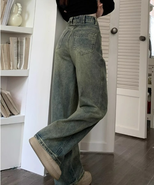 REBALANCE（リバランス）の「レディースウォッシュドデニム（デニムパンツ・レディース・A・LARGE/MEDIUM/SMALL）」の7枚目の写真