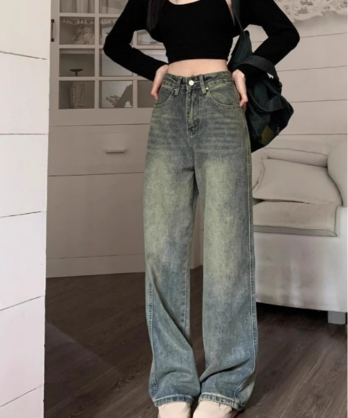 REBALANCE（リバランス）の「レディースウォッシュドデニム（デニムパンツ・レディース・A・LARGE/MEDIUM/SMALL）」の12枚目の写真