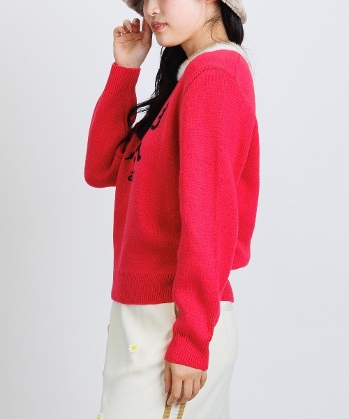 archivio(アルチビオ)の「<LADIES>黒ヒョウジャガードニット(ニット/セーター・レディース・ホワイト/レッド/キャメル・M/S)」の18枚目の写真