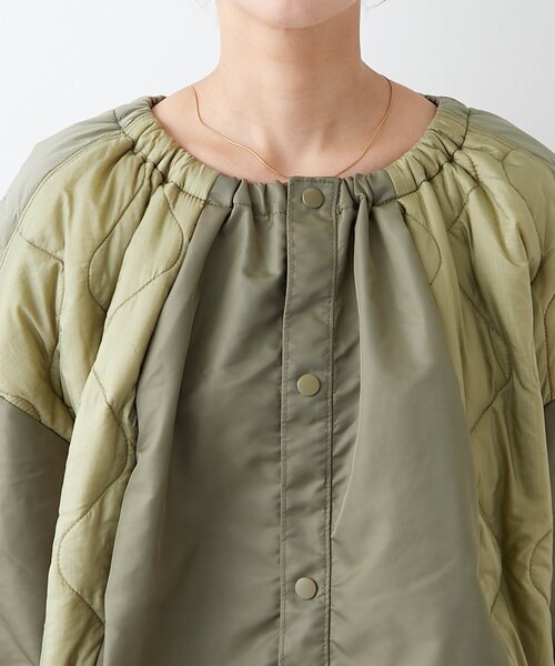 etsinta(エシンタ)の「【etsinta】リメイクキルティングコクーンジャケット(ブルゾン・レディース・ブラック/カーキ/キャメル・ONE SIZE)」の20枚目の写真