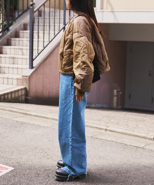 セール】【etsinta】リメイクキルティングコクーンジャケット