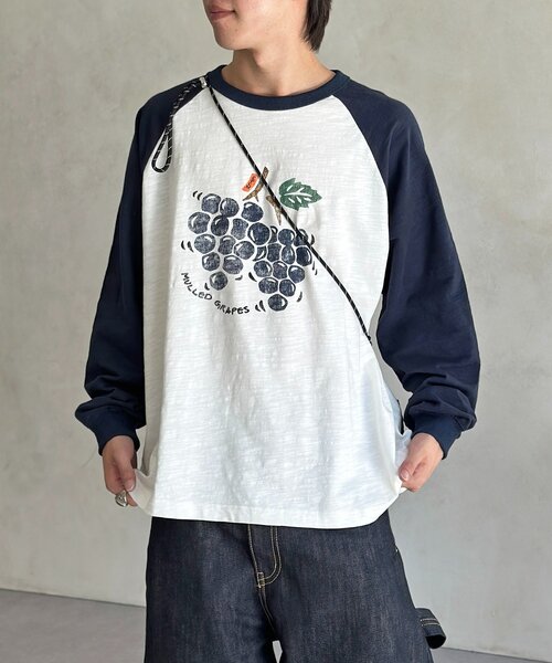CPCM(シーピーシーエム)の「フルーツスラブロンT(Tシャツ/カットソー・レディース・レッド/ネイビー/イエロー・MEDIUM/LARGE)」の18枚目の写真
