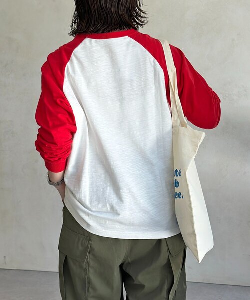 CPCM(シーピーシーエム)の「フルーツスラブロンT(Tシャツ/カットソー・レディース・レッド/ネイビー/イエロー・MEDIUM/LARGE)」の8枚目の写真