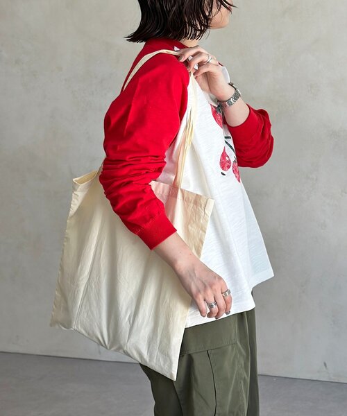 CPCM(シーピーシーエム)の「フルーツスラブロンT(Tシャツ/カットソー・レディース・レッド/ネイビー/イエロー・MEDIUM/LARGE)」の9枚目の写真