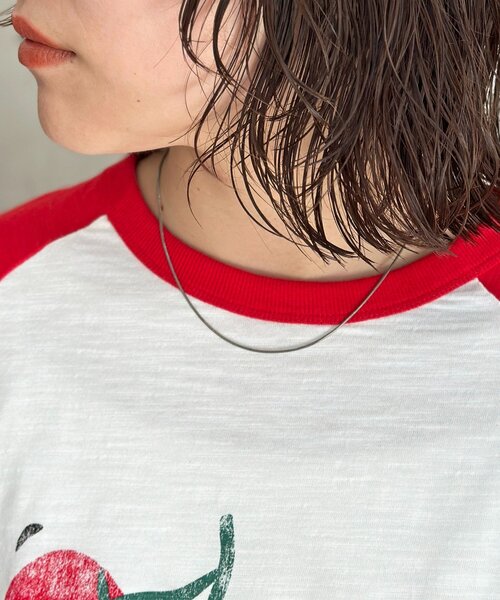 CPCM(シーピーシーエム)の「フルーツスラブロンT(Tシャツ/カットソー・レディース・レッド/ネイビー/イエロー・MEDIUM/LARGE)」の14枚目の写真