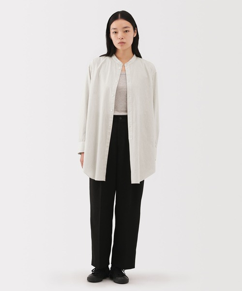 MUJI Labo〕婦人 ポプリンリラックスフィットチュニック