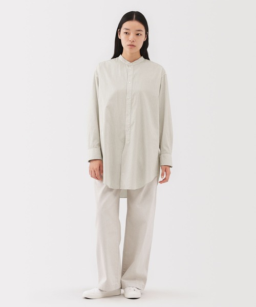 MUJI Labo(ムジラボ)の「〔MUJI Labo〕婦人 ポプリンリラックスフィットチュニック(チュニック・レディース・ホワイト系/ブラウン系・S/M/L)」の10枚目の写真