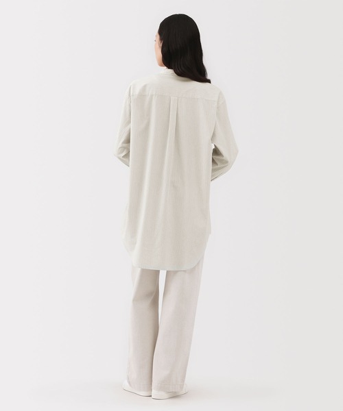 MUJI Labo(ムジラボ)の「〔MUJI Labo〕婦人 ポプリンリラックスフィットチュニック(チュニック・レディース・ホワイト系/ブラウン系・S/M/L)」の3枚目の写真