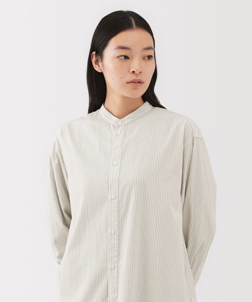 MUJI Labo〕婦人 ポプリンリラックスフィットチュニック