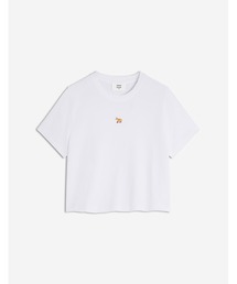 MAISON KITSUNE フロントプリント Tシャツ S ホワイト メゾン キツネ フォックスヘッド パッチ クラシック Tシャツ